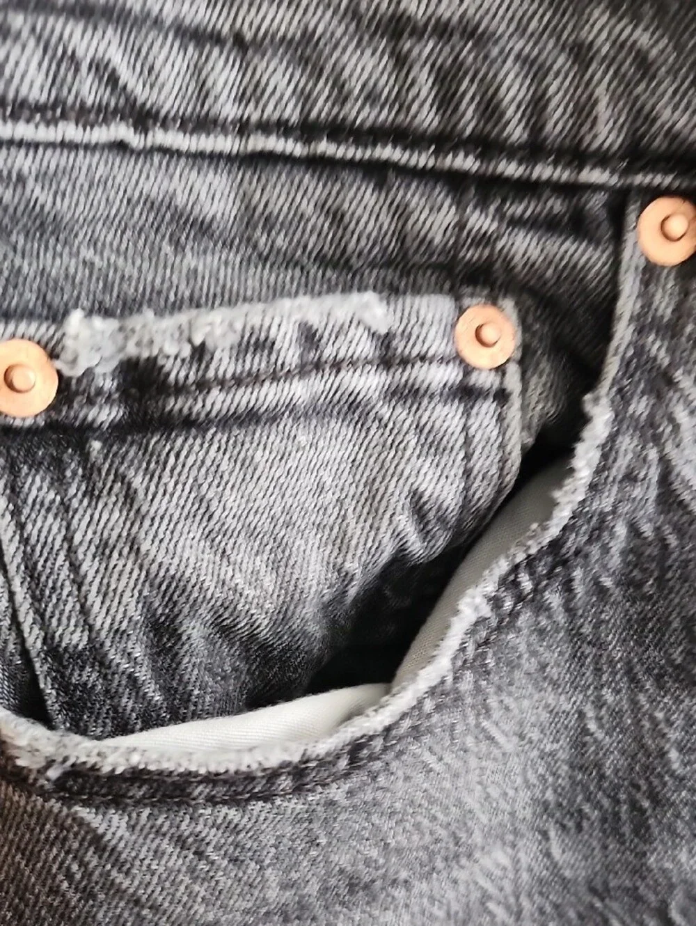 Levi's 501 Faded Black Jeans 29x30 Straight Leg Unisex Grunge